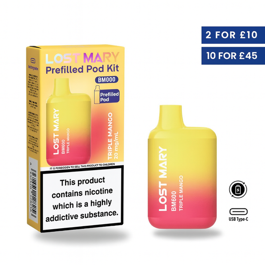 Triple Mango - Lost Mary BM600 Pre-Filled Pod Kit