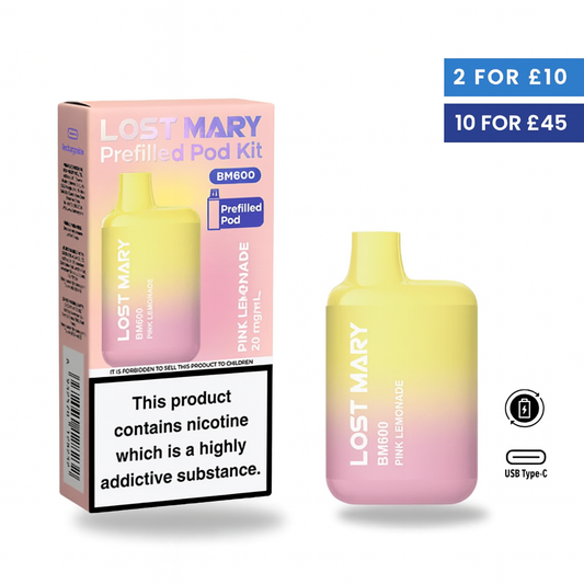 Pink Lemonade - Lost Mary BM600 Pre-Filled Pod Kit