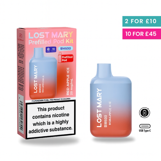 Red Apple Ice - Lost Mary BM600 Pre-Filled Pod Kit