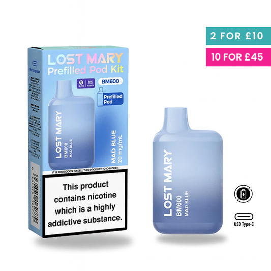 Mad Blue - Lost Mary BM600 Pre-Filled Pod Kit
