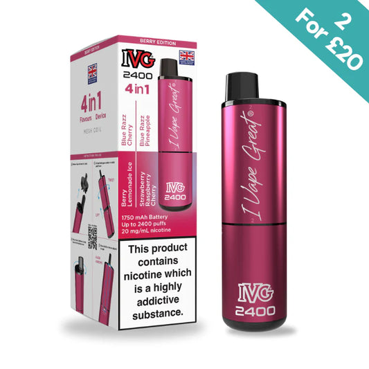 Berry Edition - IVG 2400 4-in-1 reloaded Pre-Filled Kit
