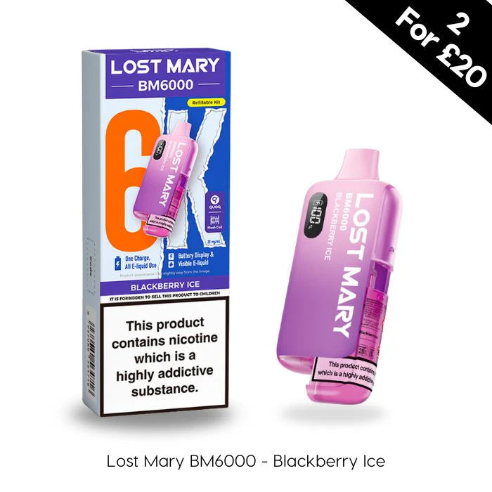 Blackberry Ice - Lost Mary BM6000 Prefilled Kit