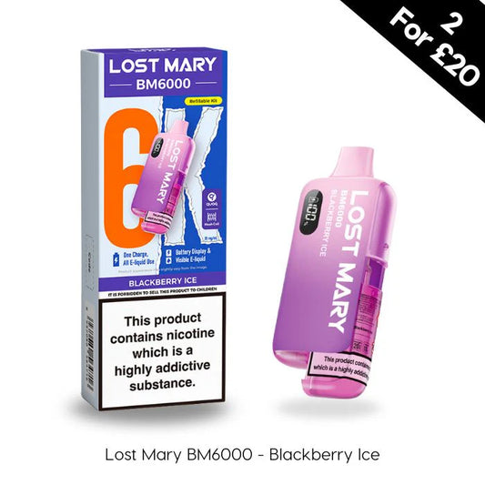 Blackberry Ice - Lost Mary BM6000 Prefilled Kit