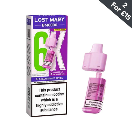 Blackcurrant Apple - Lost Mary BM6000 POD