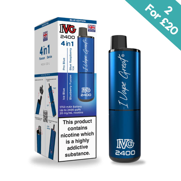 Blue Edition - IVG 2400 4-in-1 reloaded Pre-Filled Kit