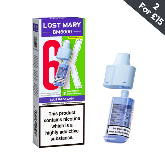 Blue Razz Gami - Lost Mary BM6000 POD