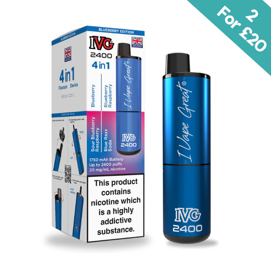 Blueberry Edition - IVG 2400 4-in-1 reloaded Pre-Filled Kit