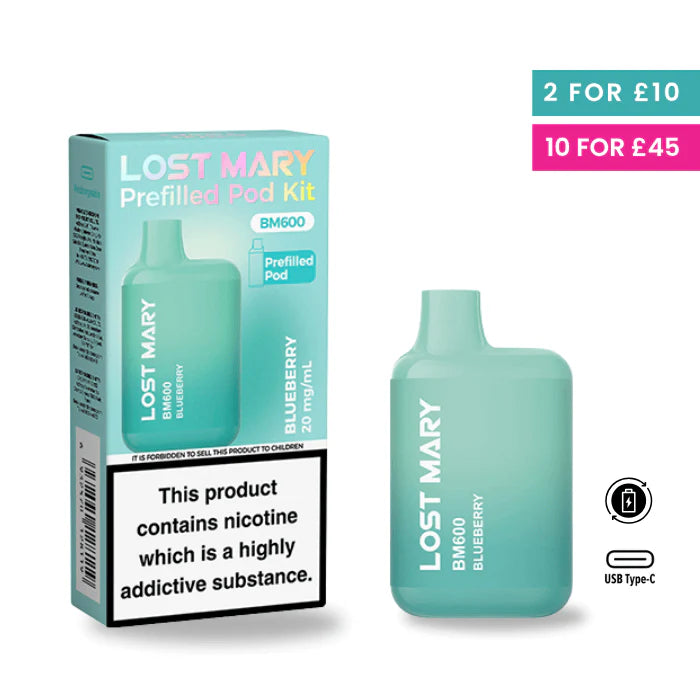 Blueberry - Lost Mary BM600 Pre-Filled Pod Kit