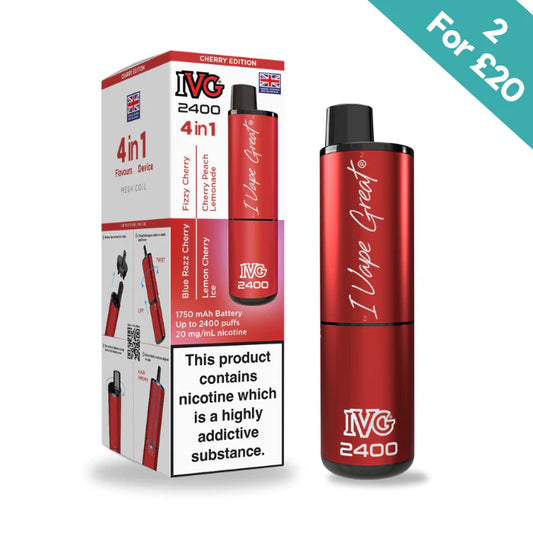 Cherry Edition - IVG 2400 4-in-1 reloaded Pre-Filled Kit