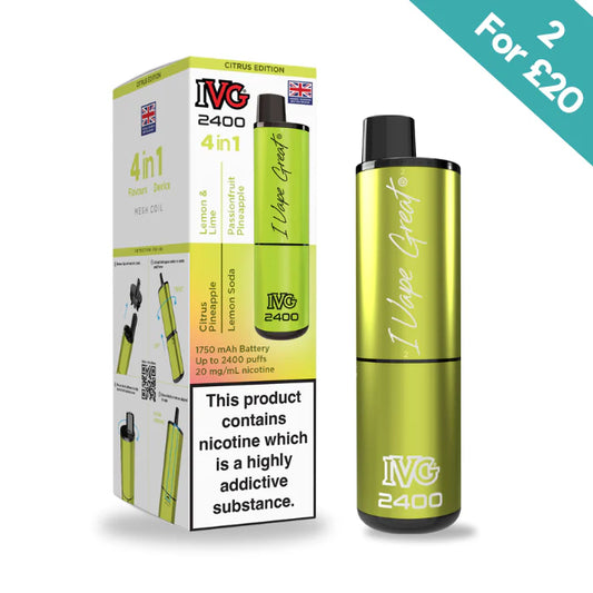 Citrus Edition - IVG 2400 4-in-1 reloaded Pre-Filled Kit