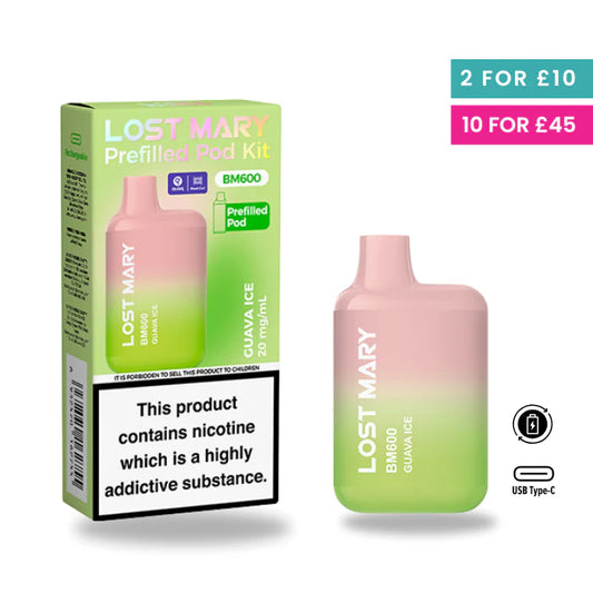 Guava Ice - Lost Mary BM600 Pre-Filled Pod Kit