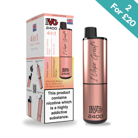 Peach Edition - IVG 2400 4-in-1 reloaded Pre-Filled Kit