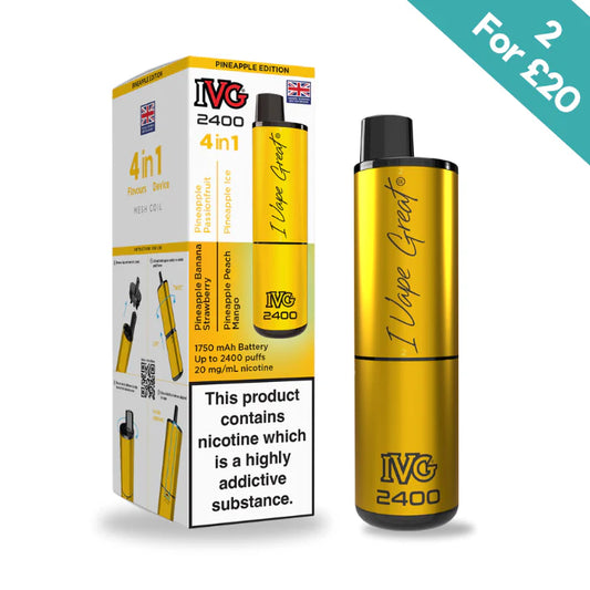 Pineapple Edition - IVG 2400 4-in-1 reloaded Pre-Filled Kit