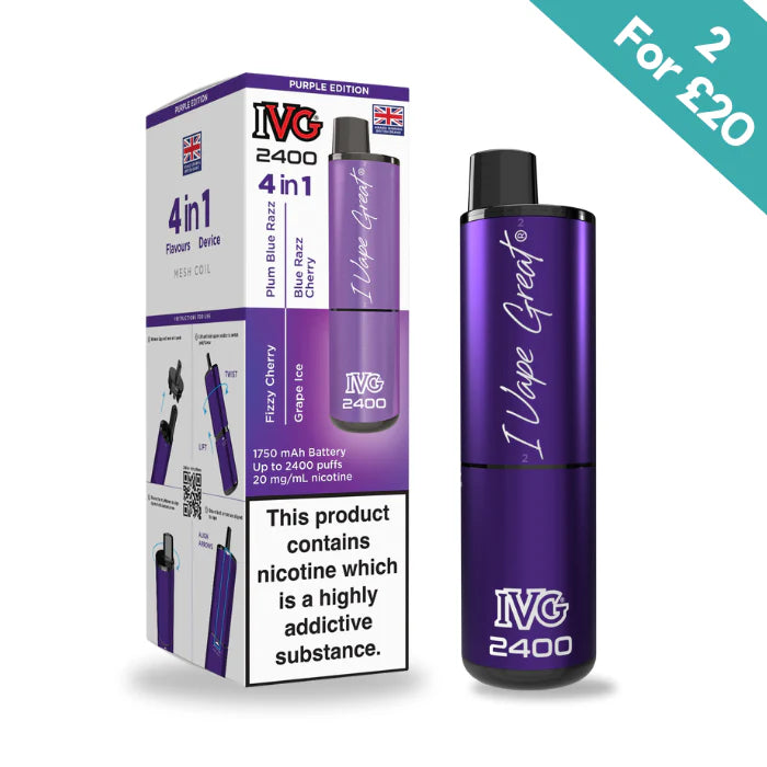 Purple Edition - IVG 2400 4-in-1 reloaded Pre-Filled Kit
