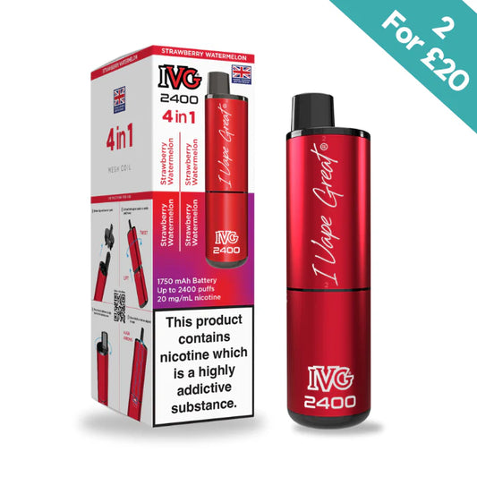 Strawberry Watermelon - IVG 2400 4-in-1 reloaded Pre-Filled Kit