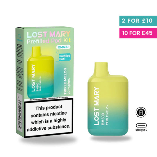 Triple Melon - Lost Mary BM600 Pre-Filled Pod Kit