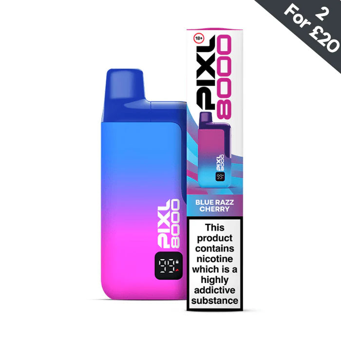 Blue Razz Cherry Pixl 8000 Prefilled Pod Kit