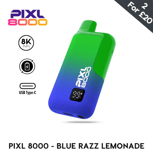 Blue Razz Lemonade - Pixl 8000 Prefilled Kit