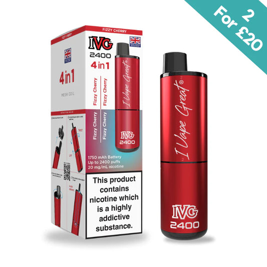 Fizzy Cherry - IVG 2400 4-in-1 reloaded Pre-Filled Kit
