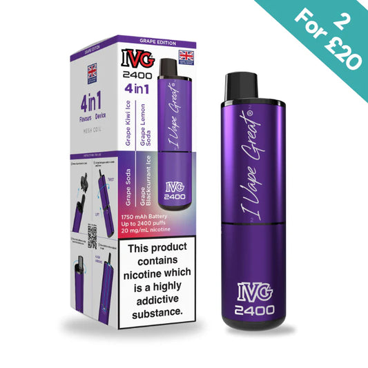 Grape Edition - IVG 2400 4-in-1 reloaded Pre-Filled Kit