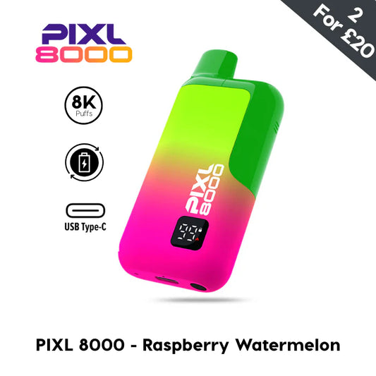 Raspberry Watermelon Pixl 8000 Prefilled Pod Kit