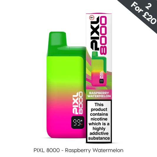 Raspberry Watermelon Pixl 8000 Prefilled Pod Kit