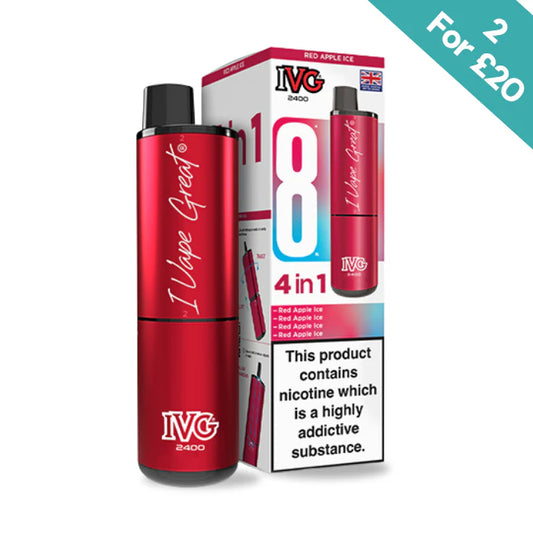 Red Apple Ice - IVG 2400 4-in-1 reloaded Pre-Filled Kit