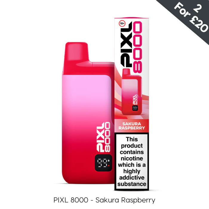 Sakura Raspberry Pixl 8000 Prefilled Pod Kit
