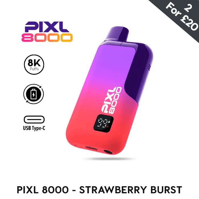 Strawberry Burst - Pixl 8000 Prefilled Kit