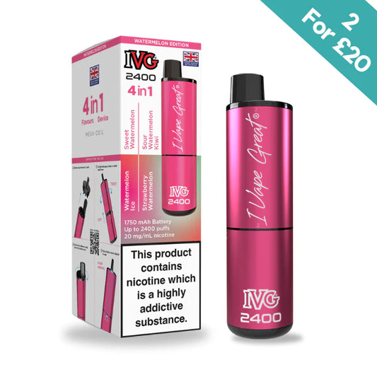 Watermelon Edition - IVG 2400 4-in-1 reloaded Pre-Filled Kit